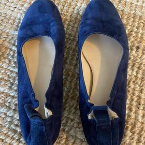 Everlane Day Flat | Navy Suede